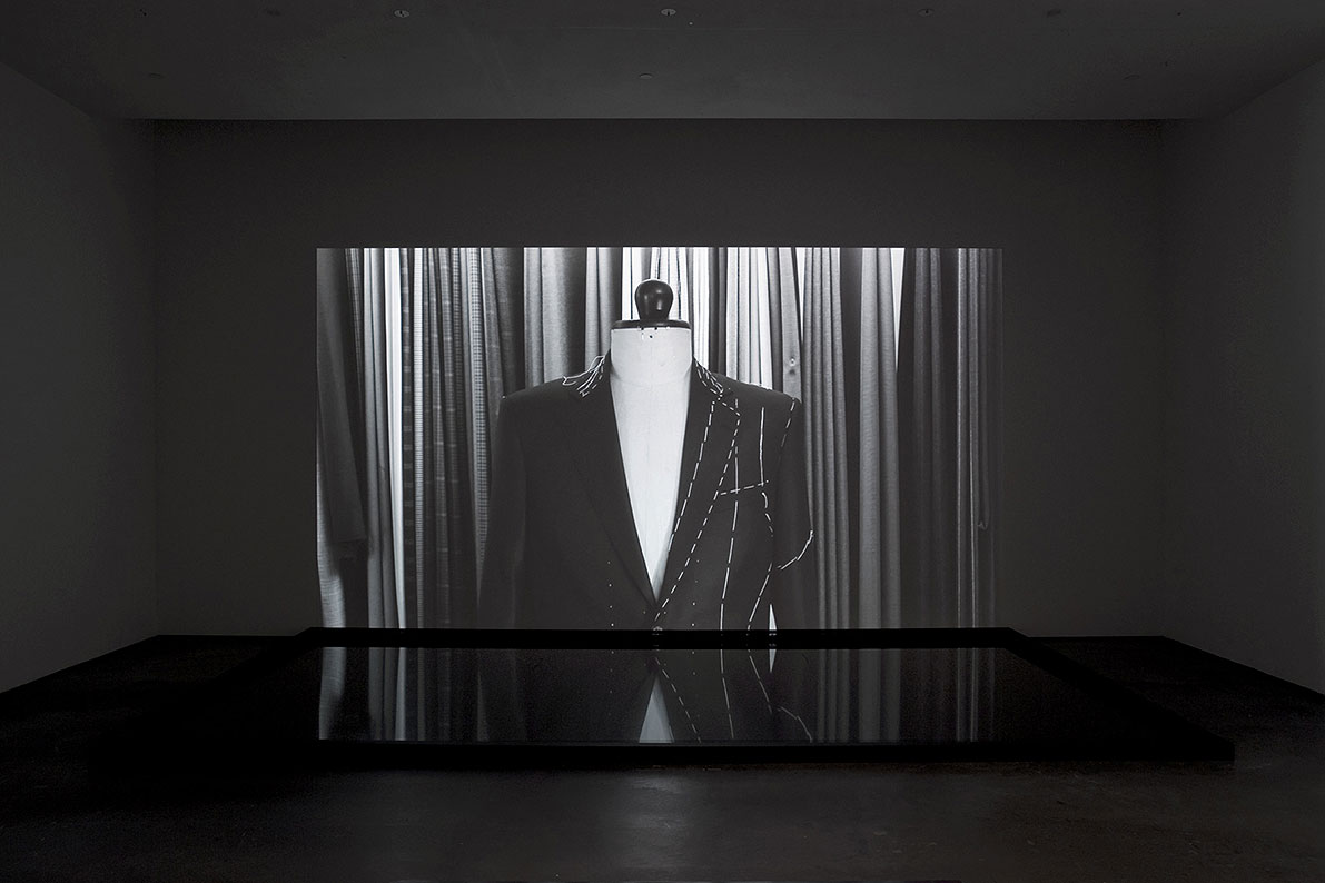 Man Before A Mirror, 2011, detail of the video installation
